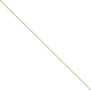 Cadena de malla Paloma de 0,9 mm, color oro claro, 1 m