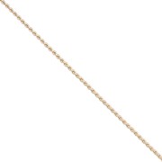 Cadena de malla Paloma de 0,9 mm, color oro claro, 1 m