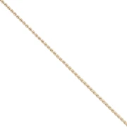 Cadena de malla Paloma de 0,9 mm, color oro claro, 1 m