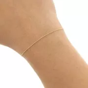 Cadena malla Paloma 0.8 mm light gold x1m