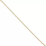Cadena de bolas 1.5 mm light gold x 1m