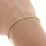 Cadena de bolas 1.5 mm light gold x 1m