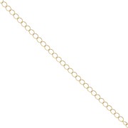 Cadena  4 mm light gold x1m|raw }}
