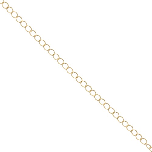 Cadena  4 mm light gold x1m