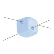 Crisscross Cubes 4 mm Pastel Rose Pearl x30