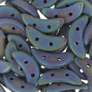 Czechmates Crescent 2 agujeros 3 x 10 mm Blue Iris Mat x5g|raw }}