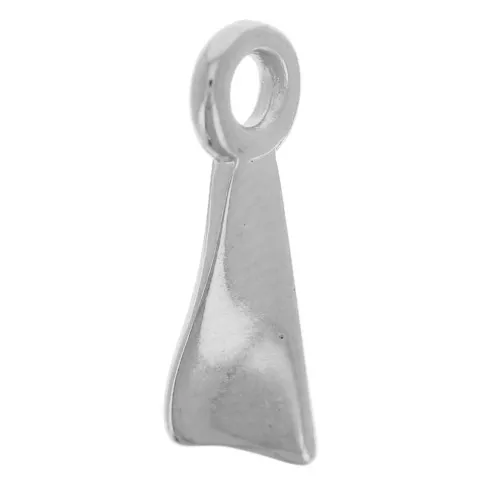 Dije rectángulo efecto trenzado 12x4 mm - Chapado plateado fino envejecido x5