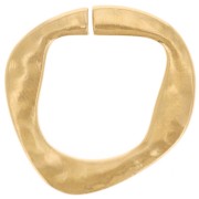 Entrepieza irregular martillada 26x25,5 mm - Dorado con oro fino x1|raw }}
