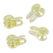 Terminales para cadena de bolas 1.5 mm light gold x10