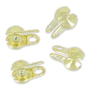 Terminales para cadena de bolas 1.5 mm light gold x10