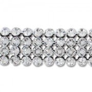 Swarovski Malla de Cristal Hotfix 40001 4 filas 11 mm Cristal x5cm|raw }}