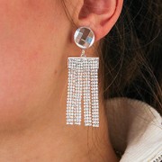 Swarovski Malla de Cristal Hotfix 40001 4 filas 11 mm Cristal x5cm