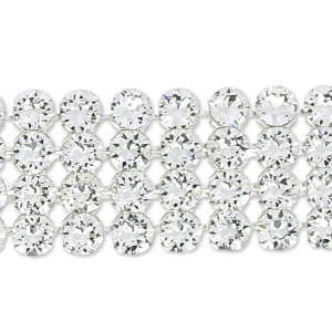 Swarovski Malla de Cristal 40001 4 filas 11 mm Cristal x5cm