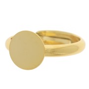 Media sortija ajustable 10 mm - T53 a 58 - Dorado con oro fino x1|raw }}