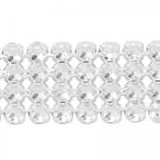 Swarovski Malla de Cristal 40001 4 filas 11 mm Cristal AB x5cm