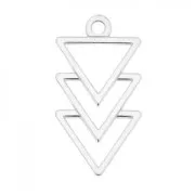 Dije triangulos 16.5 mm de Plata 925 x1
