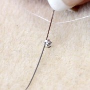 Swarovski Malla de Cristal 40001 2 filas 5.3 mm Escarlata - Dorado x5cm