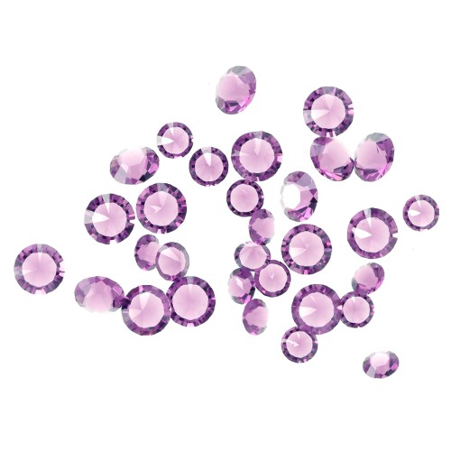 Piedras de cristal sueltas resinadas - Joblot Swarovski - 1 a 6 mm - Amatista x10g