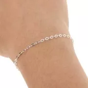 Cadena malla ovalada 2.3 mm de Plata 925 x1m