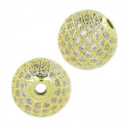 Redonda con strass 11.5 mm dorado/Crystal x1|raw }}