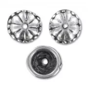 Casquillas 9 mm plateados x6