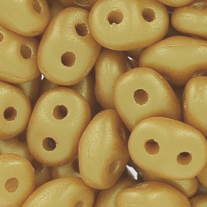 SuperDuo 2,5x5 mm Apricot Metallic Mat x10g