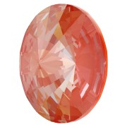 Cabujón Swarovski 1122 Rivoli 14 mm Cristal Naranja Brillo DeLite x1