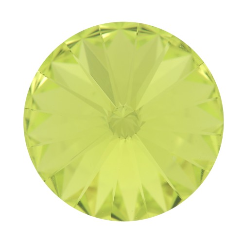 Cabujón Swarovski 1122 Rivoli 12 mm - Verde cítrico x1