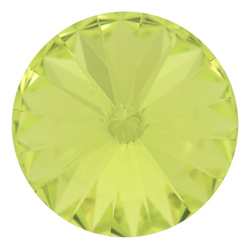 Cabujón Swarovski 1122 Rivoli 10 mm - Verde cítrico x1