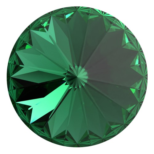 Cabujón Swarovski 1122 Rivoli 12 mm - Majestic Green x1