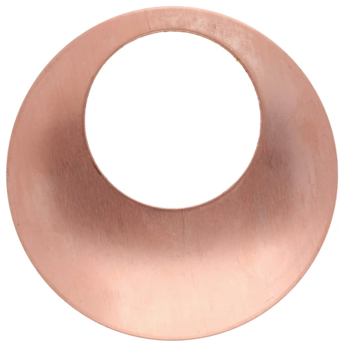 Colgante redondo abombado 68 mm de cobre x1