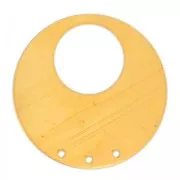 Colgante redondo plano 3 agujeros 42 mm de cobre x1