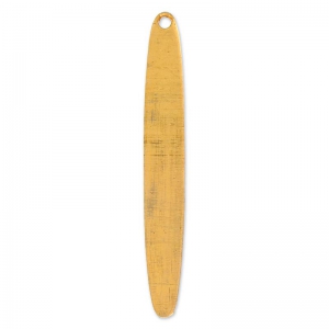 Colgante ovalado 45x6 mm de cobre x1