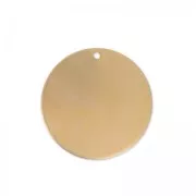 Colgante redondo abombado 29 mm de cobre x1