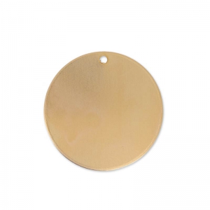 Colgante redondo abombado 29 mm de cobre x1