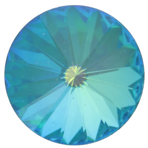 Cabujón Swarovski 1122 Rivoli 12 mm - Cristal Ultra Teal AB x1