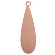 Colgante gota 31x9 mm de cobre x1|raw }}