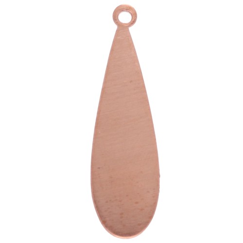 Colgante gota 31x9 mm de cobre x1