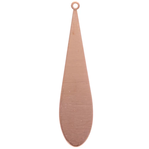 Colgante gota 54x12 mm de cobre x1