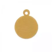 Dije redondo 15 mm de cobre x1