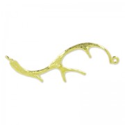 Separador cornamenta de un ciervo 2 anillos 35 mm dorado x1|raw }}