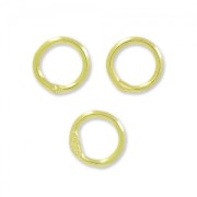 Anillas Cerradas 5x0,7 mm dorado con oro fino x25