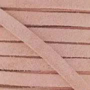 Cordón cuero parecido gamuza 5 mm Light Rose x50cm