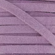 Cordón cuero parecido gamuza 5 mm Lilas x50cm