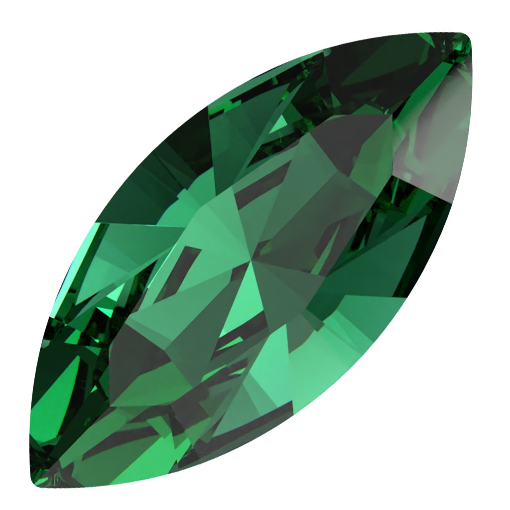 Swarovski 4228 Lanzadera 15x7 mm - Verde Majestuoso x1 - Perles & Co