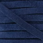 Cordón cuero parecido gamuza 5 mm Azul Oscuro x50cm