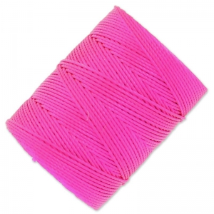 Hilo C-Lon Beading Cord 0,50 mm Fluo Hot Pink x84m