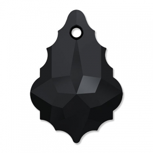 Gota barroca Swarovski 6090 16x11 mm Jet x1