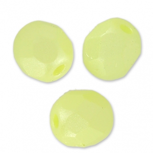 Alabastro Amarillo Pastel 4 mm facetas x50