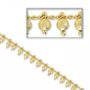 Cadena adornada brazalete 2.1 mm dorado x 49cm